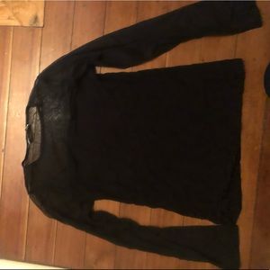 Partially sheer, black top!